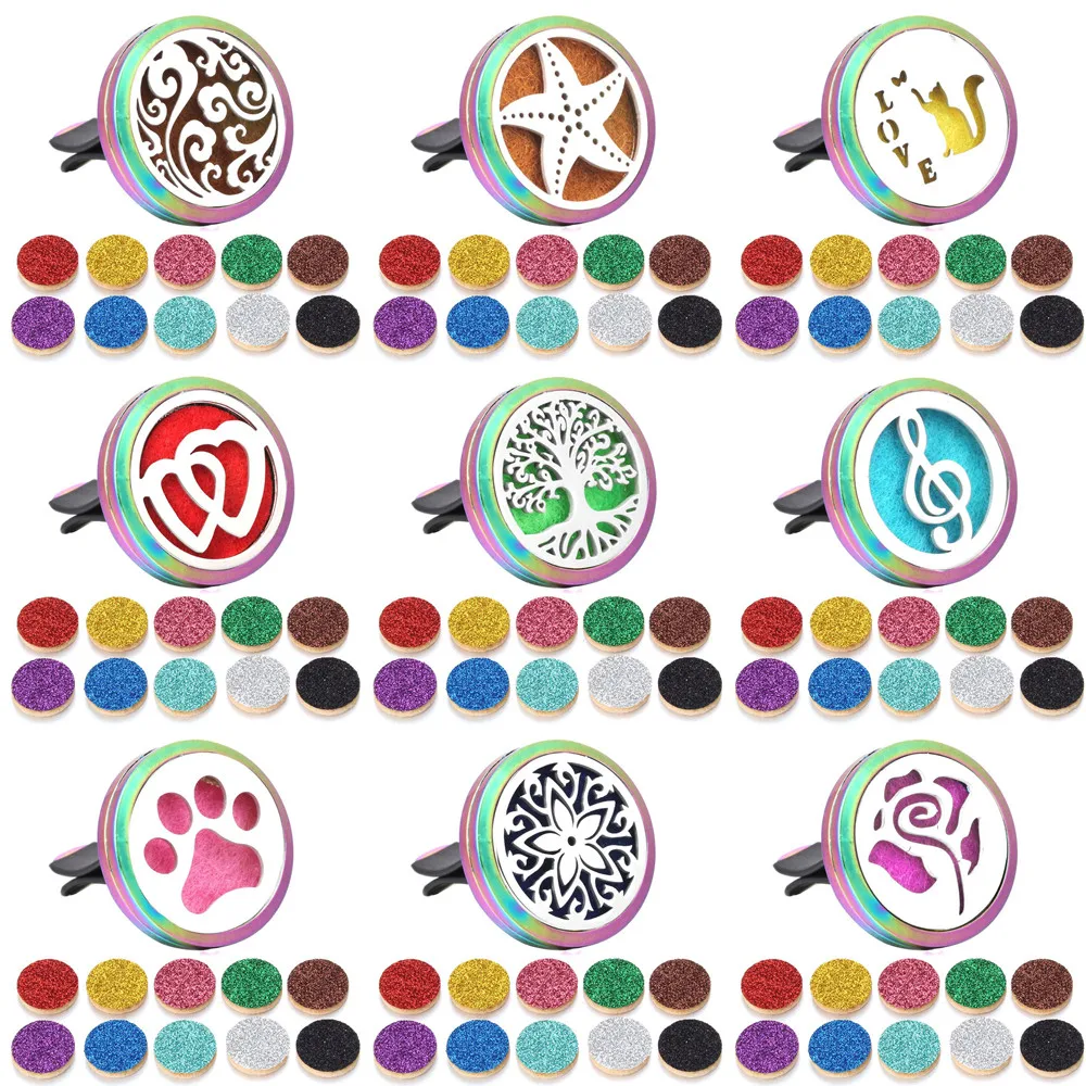 Новый Красочный Ароматерапевтический автомобильный парфюмерный диффузор