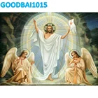 5D Вышивка крестиком своими руками Бриллиантовая мозаика с изображением христианского Иисуса домашний декор настенное искусство с изображением бога ангела