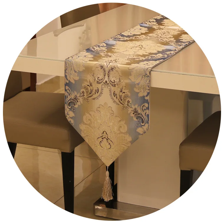 Европейская роскошная скатерть с градиентом для обеденного стола в