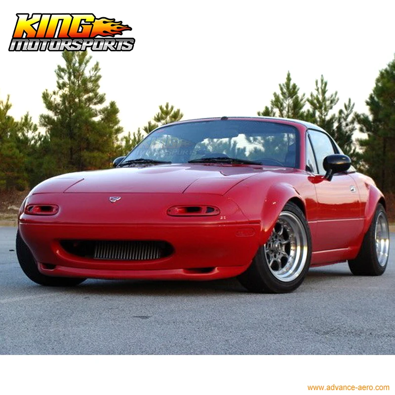 Подходит для 90 97 MAZDA MIATA передний бампер спойлер боди RS STYLE поли уретан ПУ
