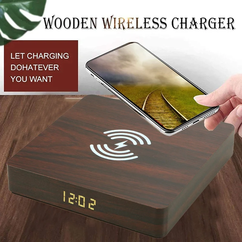 Настольные часы с будильником и зарядным устройством для телефона настольные