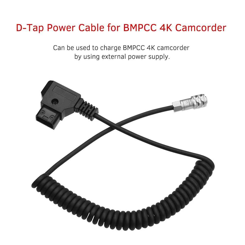 Andoer D-Tap для BMPCC кабель питания провод 4K 2 Pin блокировка Blackmagic Pocket Cinema Camera Sony V Gold Mount