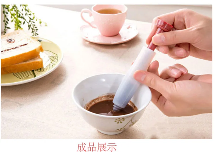 1 шт. пищевая ручка кондитерский Крем Шоколад украшения Шприц силиконовая пластина краска ручка торт Печенье Мороженое декоративные ручки