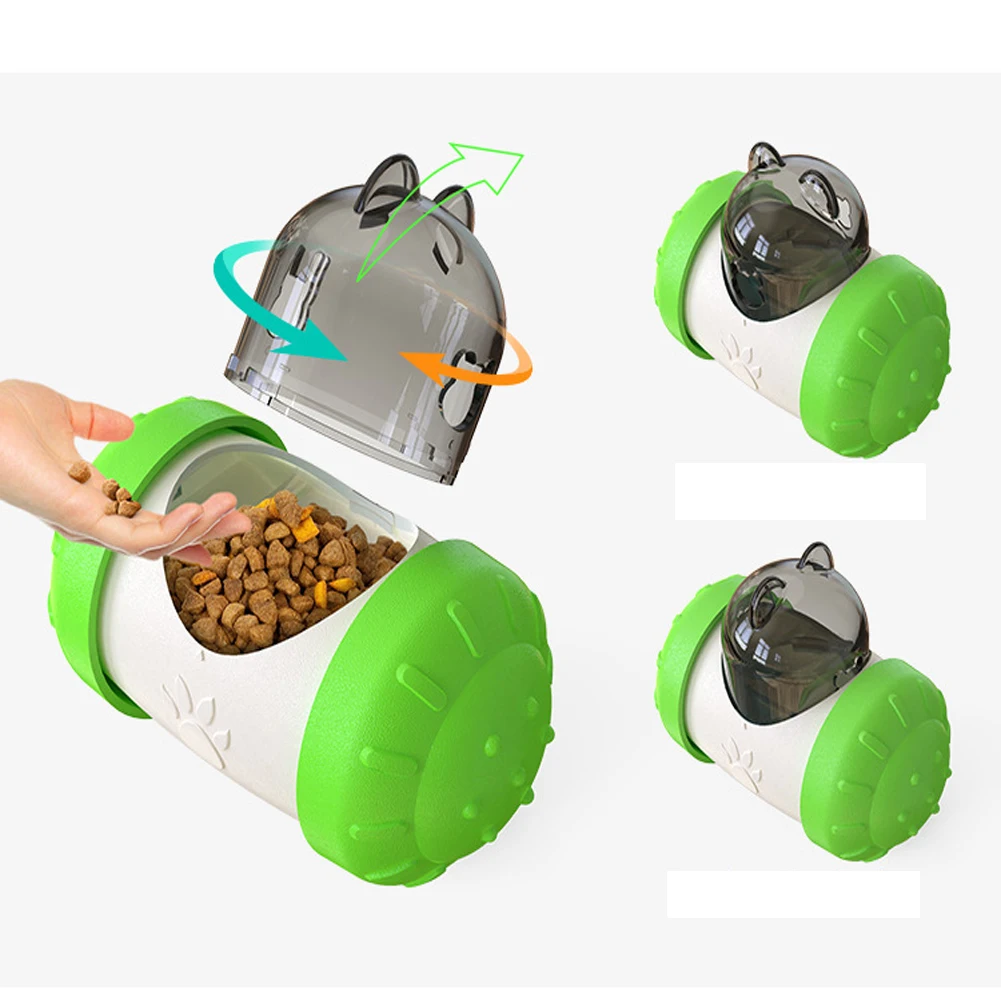 

Игрушечный стакан для домашних животных, Интерактивная вращающаяся медленная пищевая развлекательная игрушка, забавная умная не электрон...