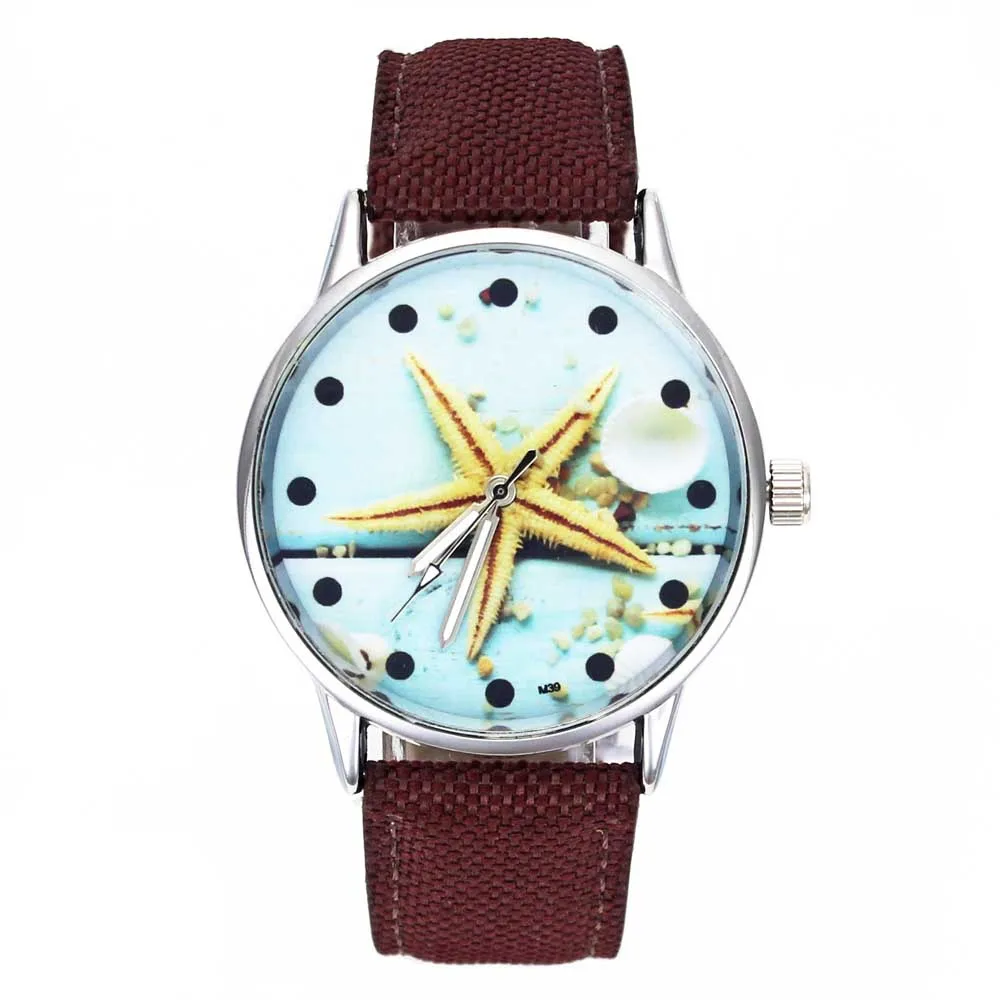

Женские кварцевые часы с морской звездой, морской звездой и жемчугом
