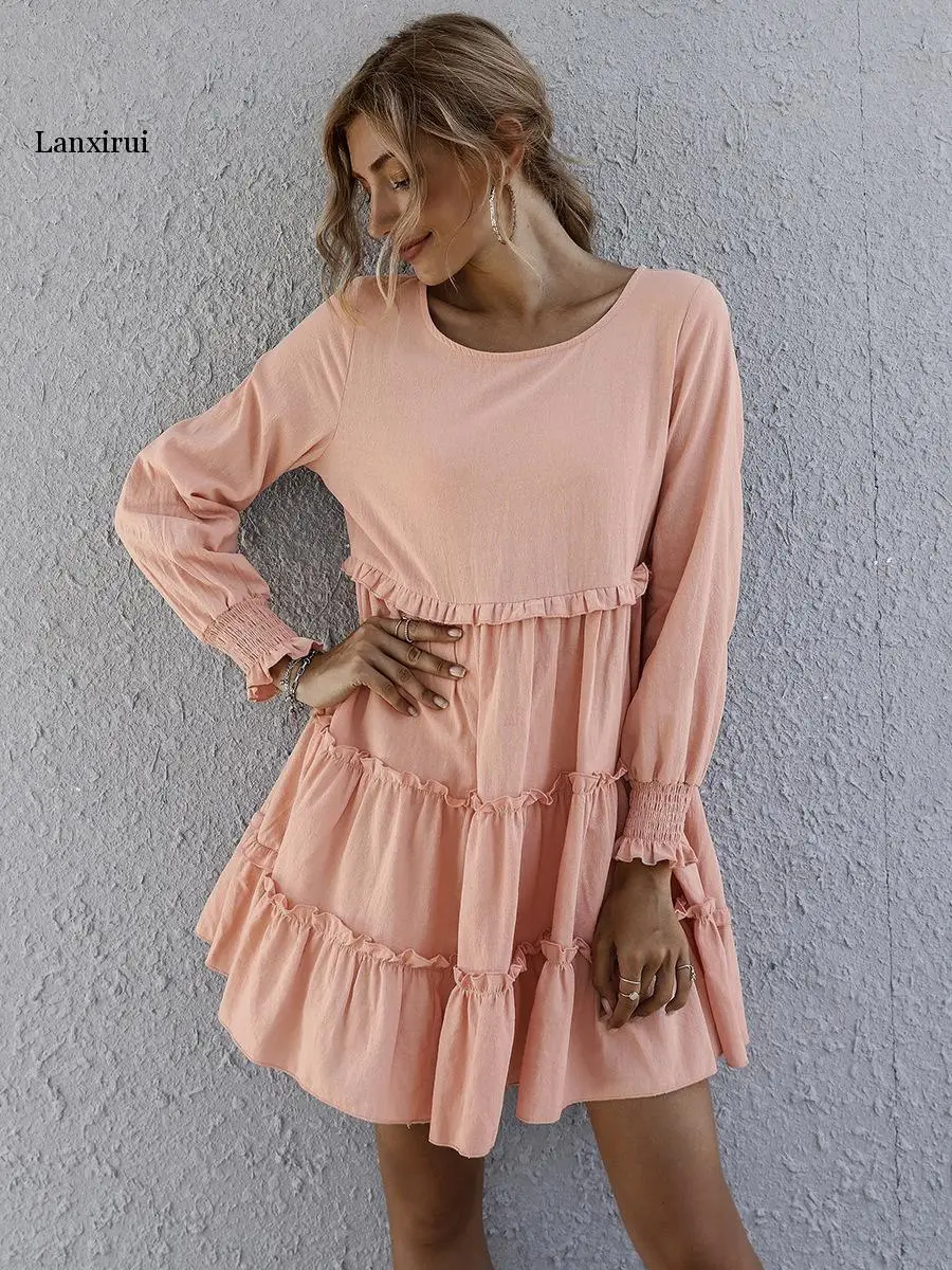 

Черное сексуальное женское мини-платье А-силуэта с длинным рукавом, модное платье, бандажные мини-платья