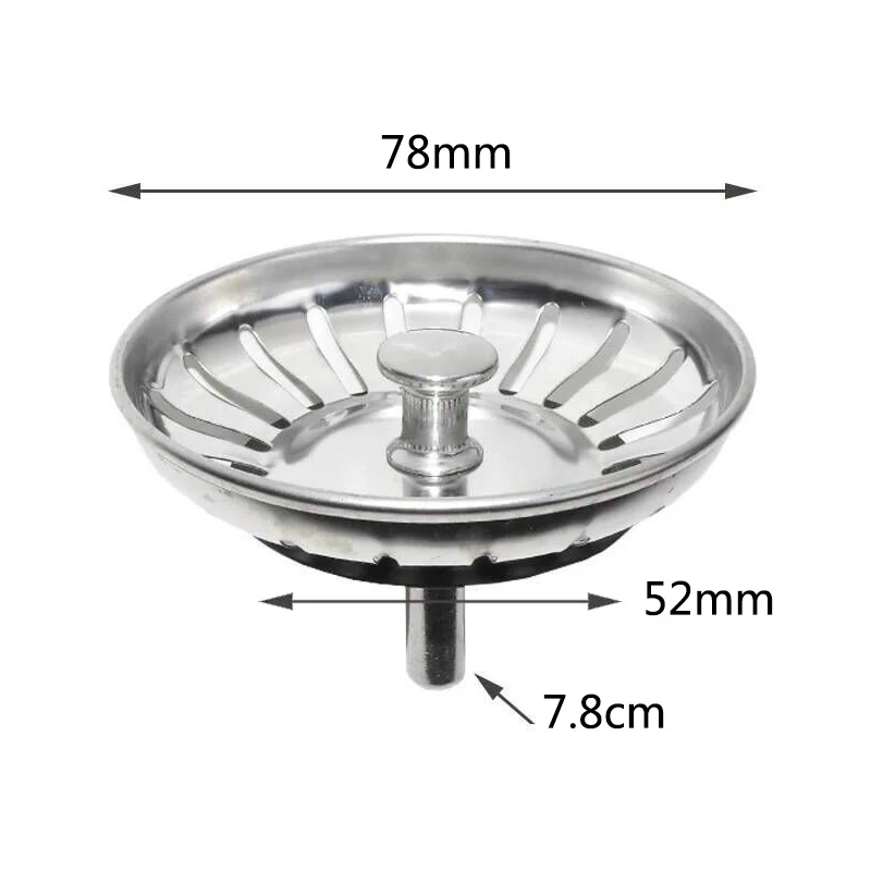 1 шт. Нержавеющая сталь фильтр пробка для кухонной раковины отходов Plug Раковина