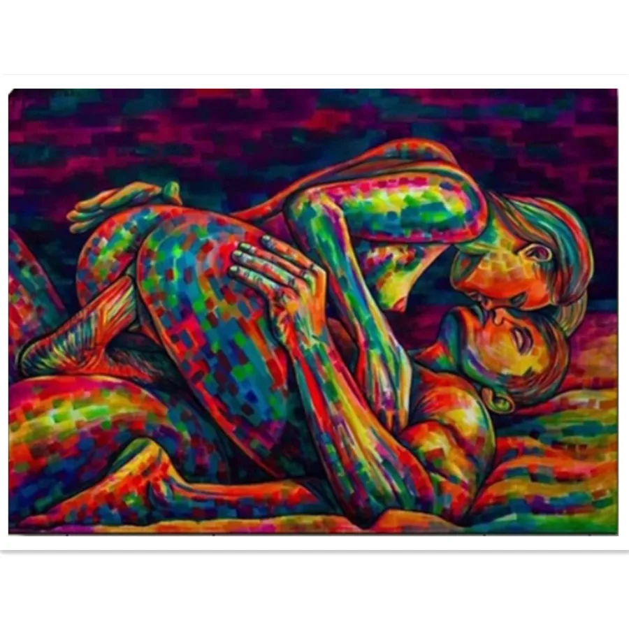 

Painting By Numbers For Adults Naked man DIY Kits HandPainted On Canvas With Framed Oil Picture Drawing Coloring By Number