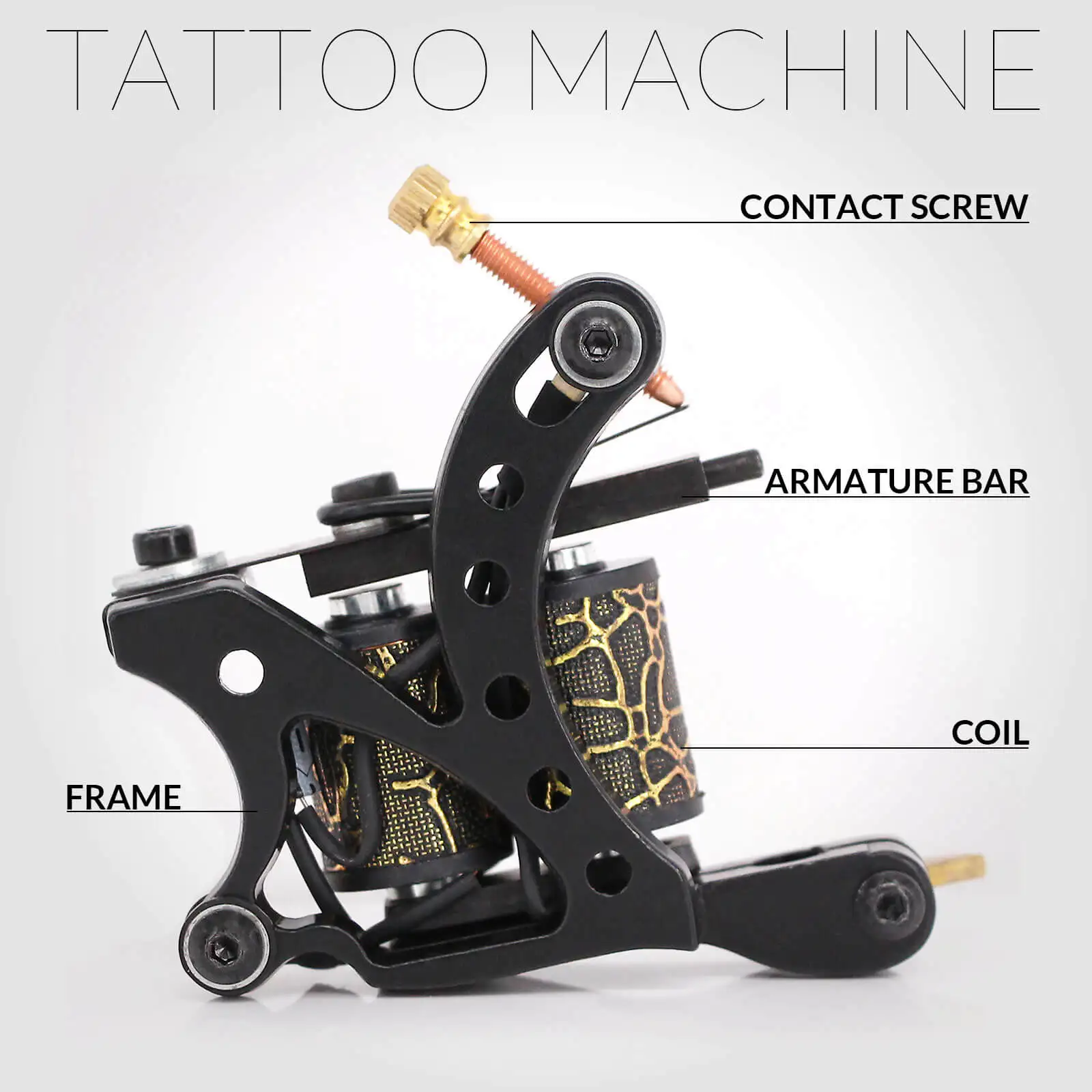 

Tattoo Complete Starter Beginner Tattoo Kits Machine Guns Power Supply Foot Pedal Needles Grips Tips Tattoo Kit