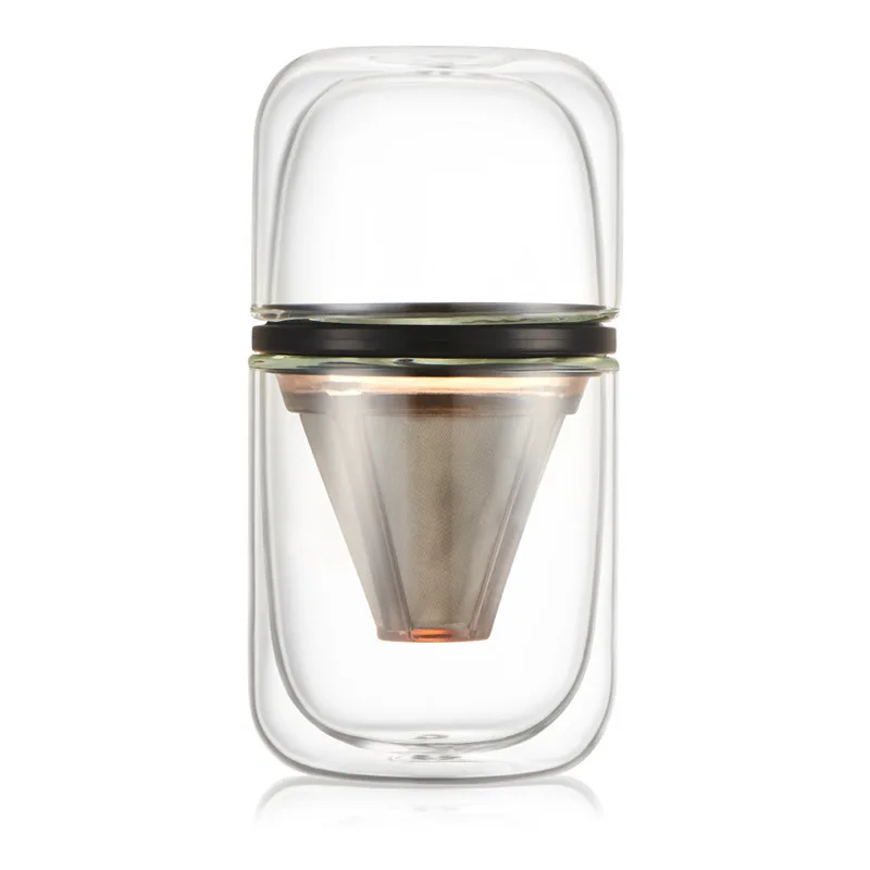 Удобный кофейник с фильтром фильтрующий экран из нержавеющей стали дорожная