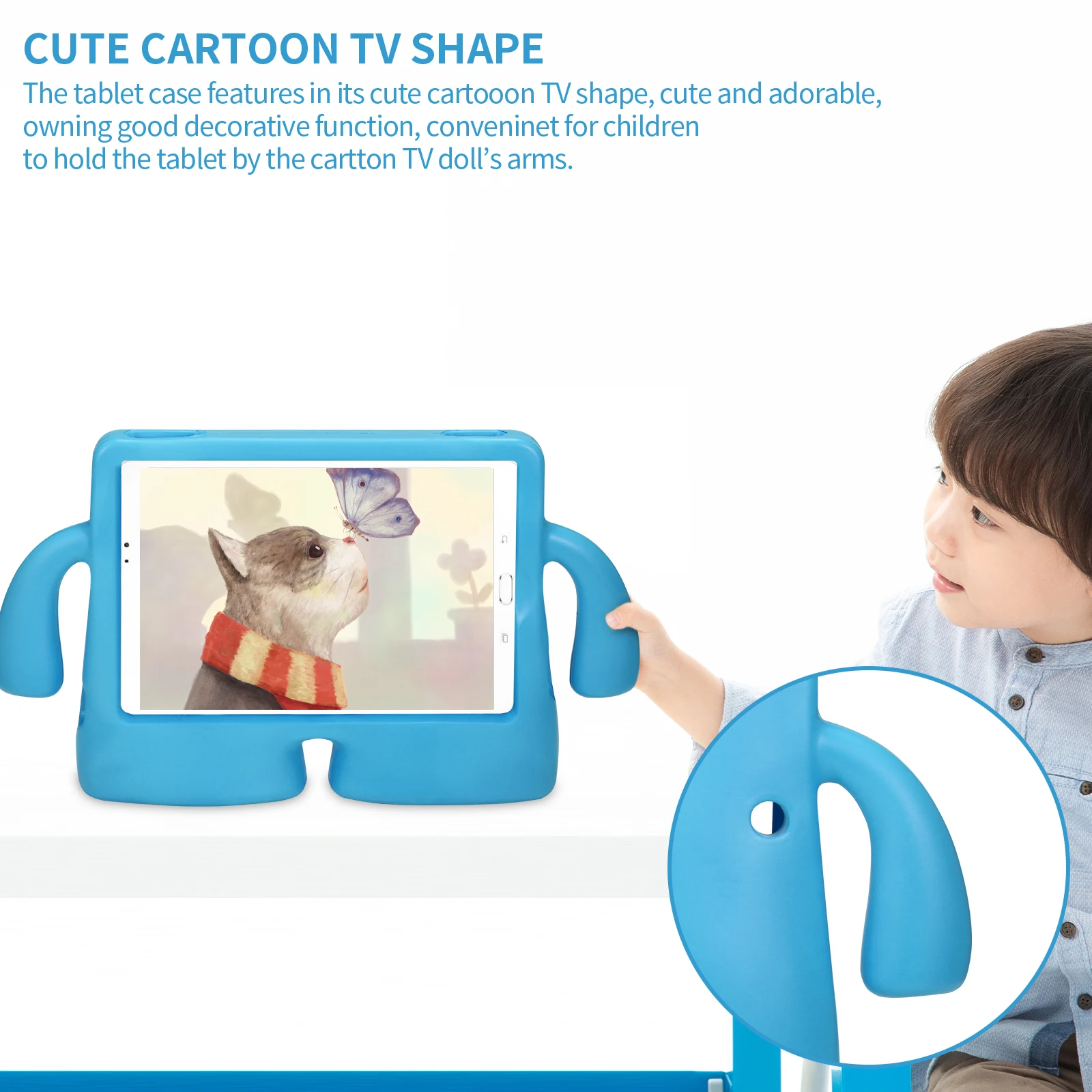 

7 " EVA Cover Case Protector Stand Protective for Sx Tab4 Tablet Case Eva Accurate Openings Tablet Cover for T230/T280/P3200