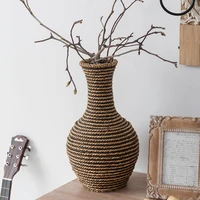 modern table garden vase plant pot art dry flower nordic vase rustic home decor jarrones room decoration accessories bi50vs
