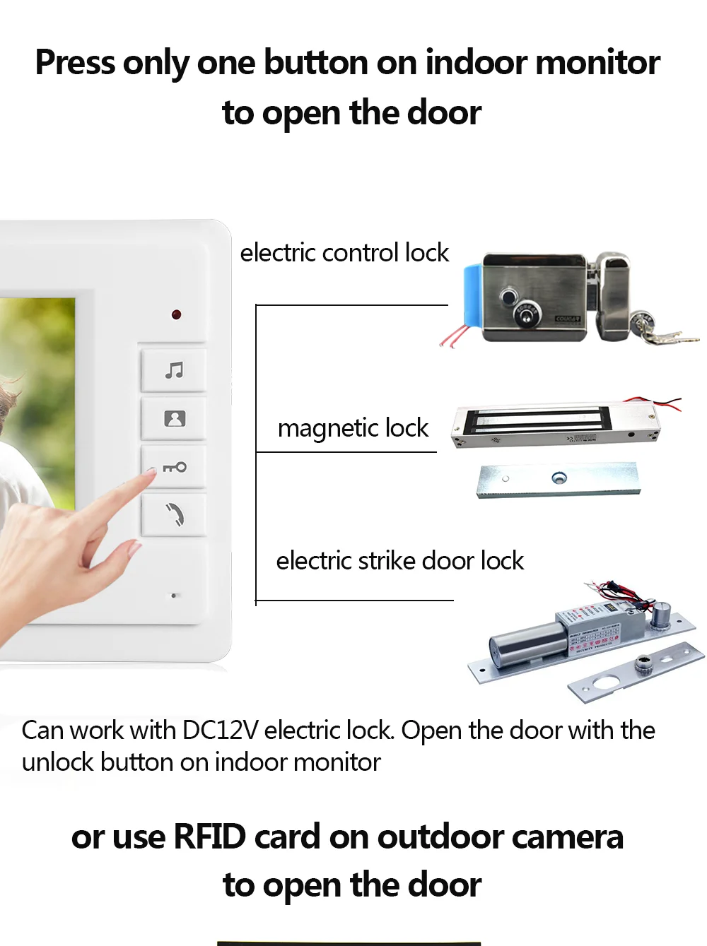 7 inch 2 units apartment video door phone intercom system wired video doorbell with id card for home multiple apartment free global shipping