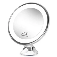 portable flexible makeup mirror 10x magnifying mirrors led lighted touch screen vanity mirror dressing table cosmetic mirrors 30