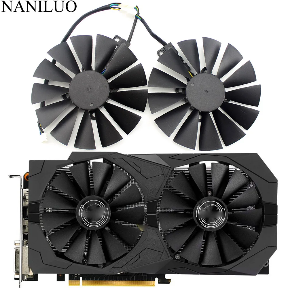 FDC10M12S9 C 470 а RX470 RX570 вентилятор для ASUS Арес Radeon RX 570 4G ROG STRIX GAMING OC игровой охлаждающий