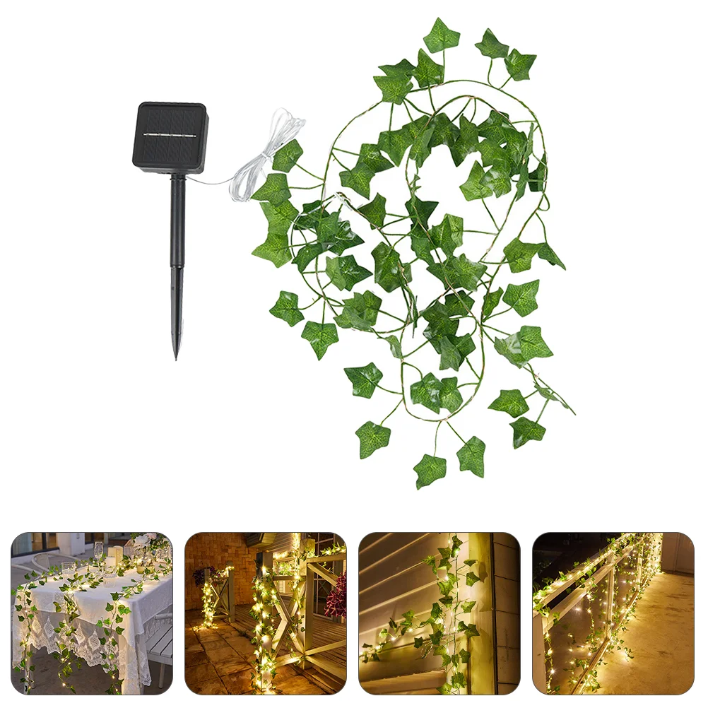 

Листья ротанга гирлянды наружные декоративные садовые фонари на солнечной батарее для газона патио