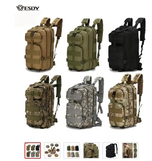 

Outdoor Military Rucksacks Nylon 30L Waterproof Tactical backpack Sports Camping Hiking Trekking Fishing Hunting Bags sac dos