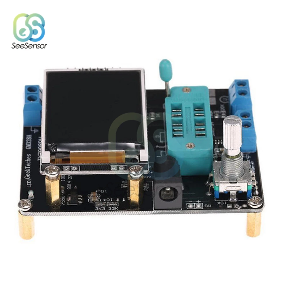 Тестер транзисторов LCR ATMEAG328P M328 измеритель частоты диодов емкости ESR генератор