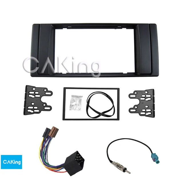 2DIN Fascia радиопанель антенна для BMW 5-серии (E39) 1995-2003 X5 (E53) 1999-2006 комплект приборной