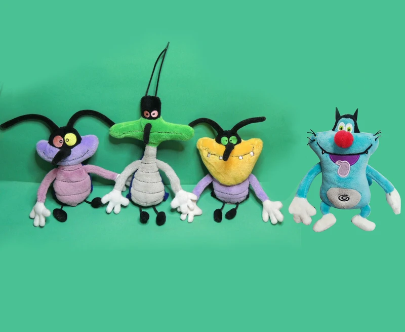 Редкие Oggy и тараканы мягкие плюшевые игрушки куклы oggy Оливия Джек коллекция |