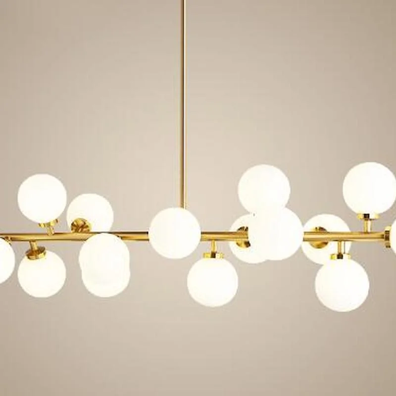 Винтажная Люстра для лестницы круглая Круглая гостевого ресторана стеклянный