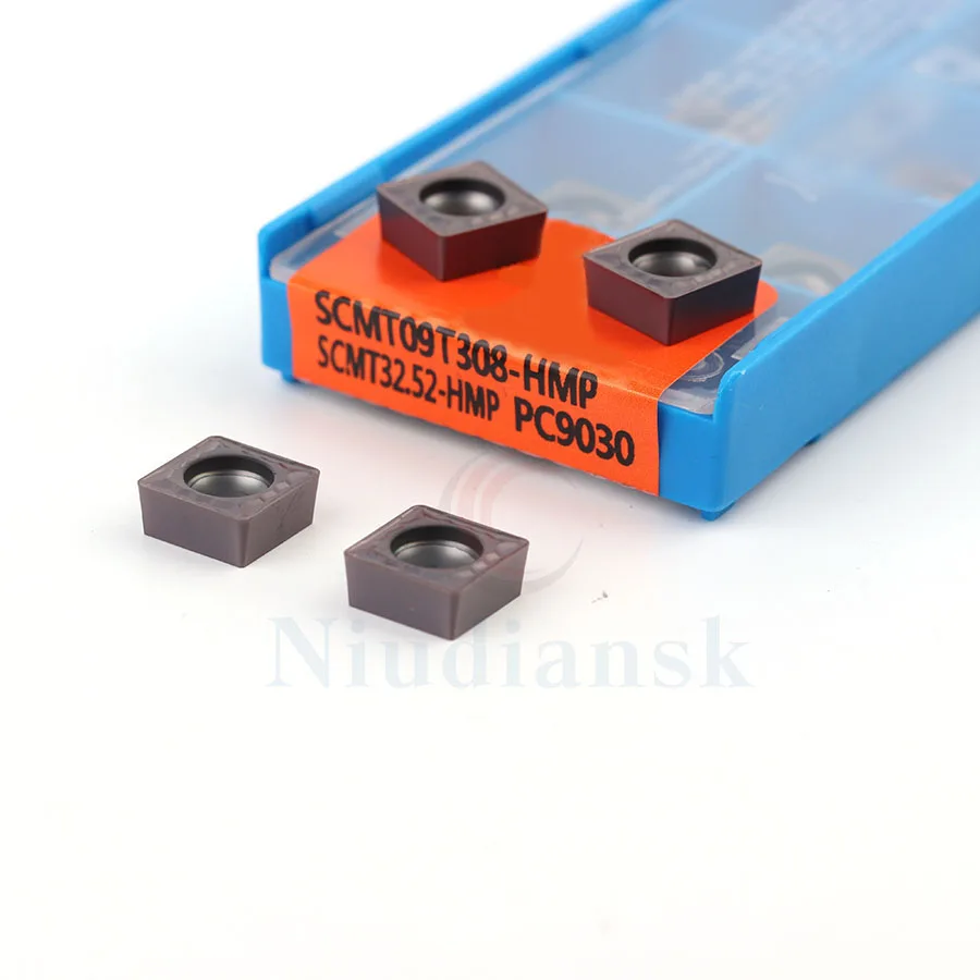Токарный инструмент SCMT09T304 HMP PC9030 SCMT09T308 токарный резец с лезвиями карбидная