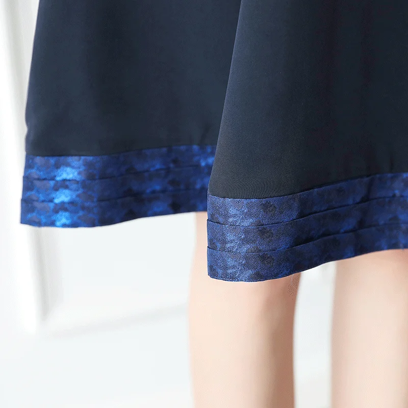 тяжёлая работа шелковый офис г - жа женское платье на с V женский блуд юбка одежда