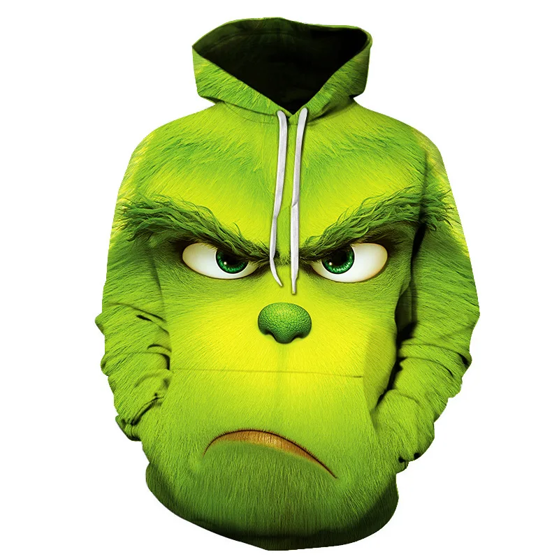 GRINCH/3D Modis Infantil Roupa Menina Moletom; детская одежда; детская толстовка с капюшоном для маленьких девочек и мальчиков; Menino Moleton Bluzy Chlopiece