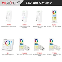 miboxer 12v 24v max15a rgbrgbwrgbcct led strip controller touch panel 2 4g remote turn off light timing lights tape dimmer