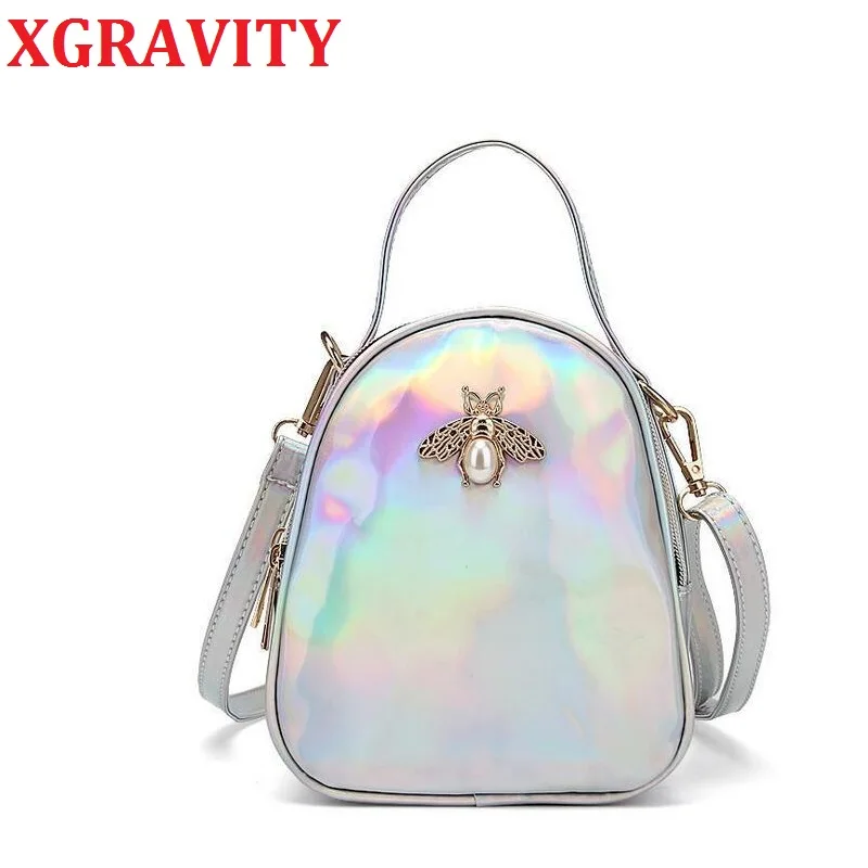 Новинка симпатичный клатч XGRAVITY из лакированной искусственной кожи с носком для