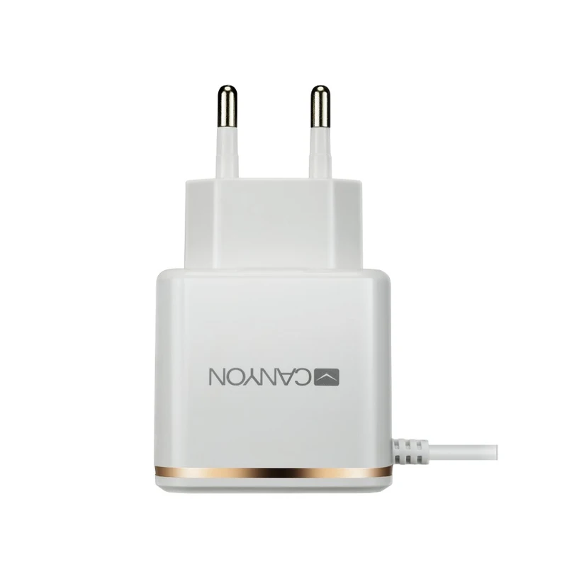 Сетевое зарядное устройство CANYON CNE CHA043 Lightning кабель USB A 5В 2100мA Smart IC|Зарядные