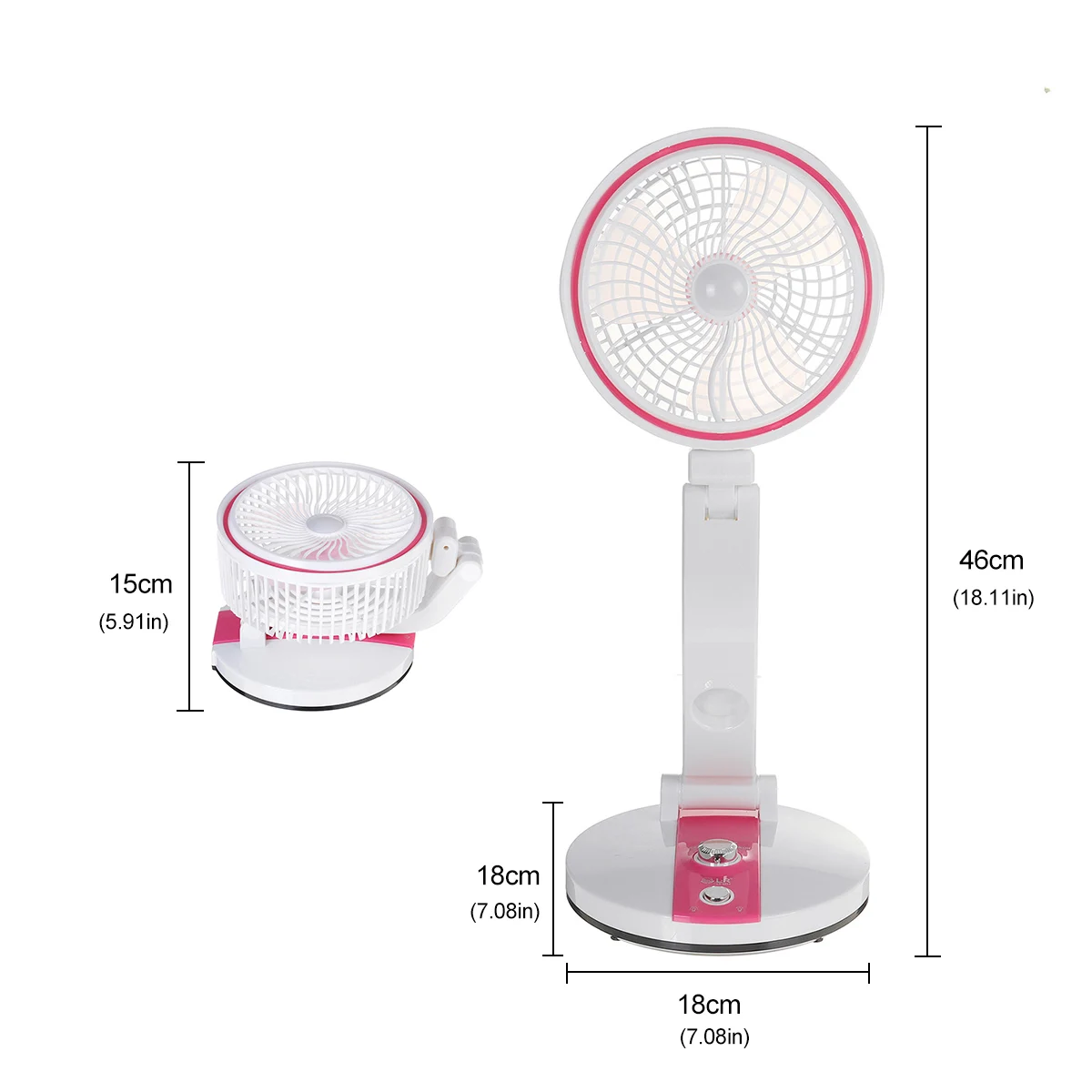 

USB charging LED fan, portable low noise fan for office, home and travel, 2 gears