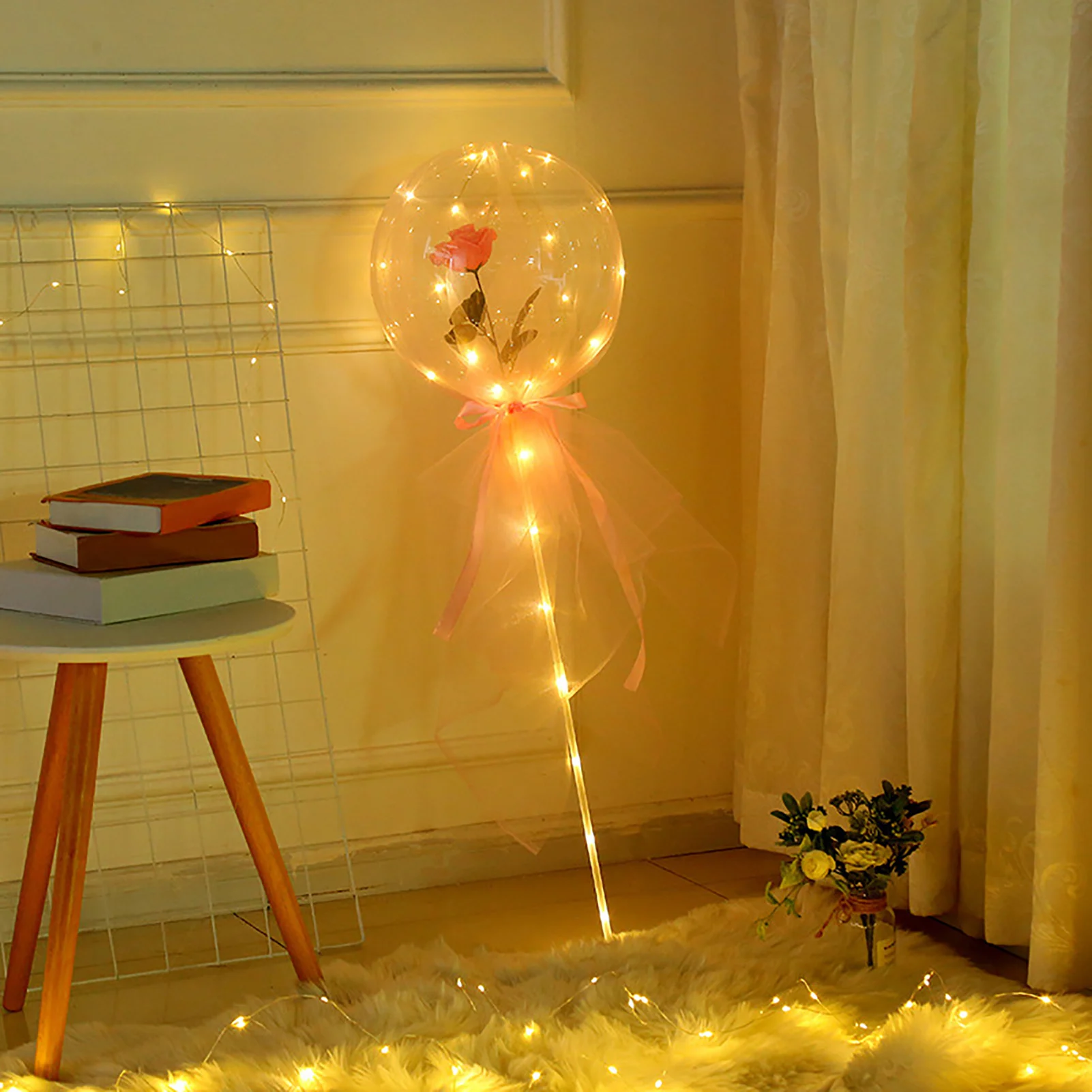 

LED Luminous Balloon Light Bouquet Rose Party Lamp Decor Wedding Birthday Gift