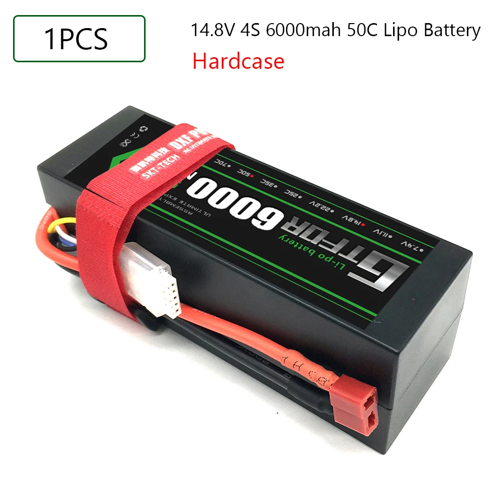 GTFDR Lipo 4S аккумулятор 14 8 в 6000 мАч 50C T Deans XT60 EC5 XT90 XT90-S Жесткий Чехол для 1/10 1/8 багги