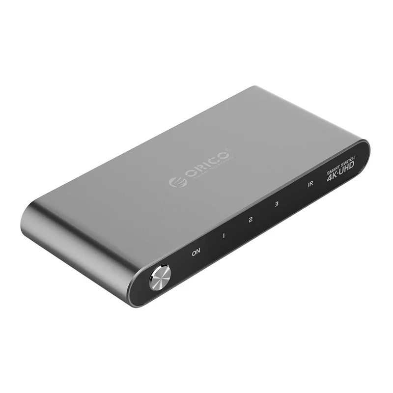 

Aluminum alloy infrared remote control HDMI switcher DP(M) to DVI (F) HD Video Adapter For TV display projector notebook，HS3-A1