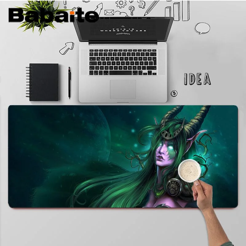 

Babaite High Quality world of warcraft gamer play mats Mousepad Free Shipping Large Mouse Pad Keyboards Mat