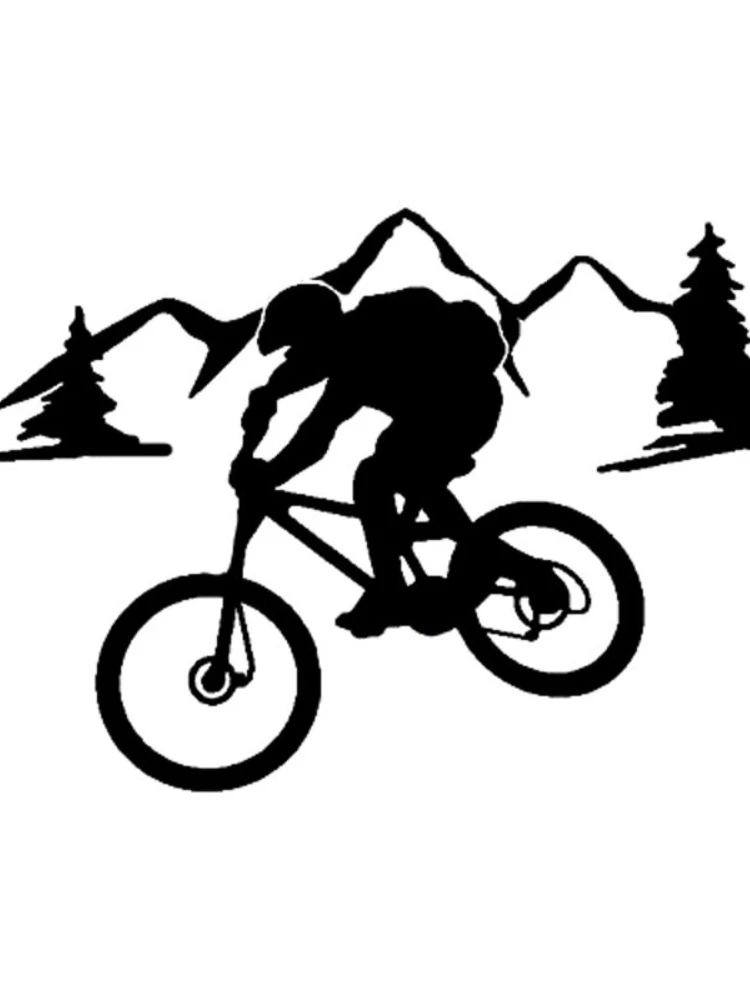 

Car Stickers Decor Motorcycle Decals Cozy Riding on A Mountain Path Decorative Accessories Creative Waterproof PVC,19cm*12cm