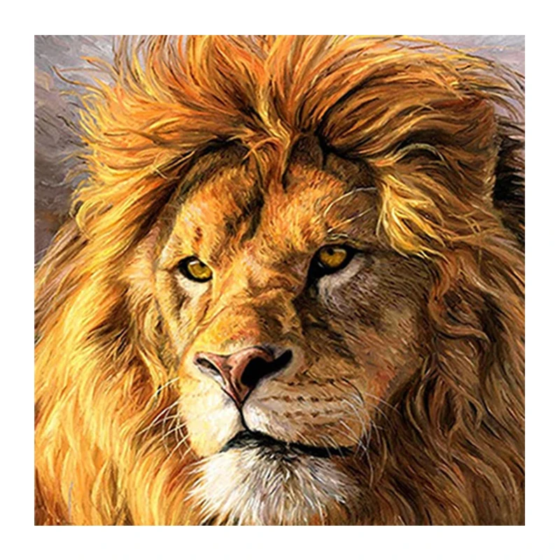

5D Diy Diamond Painting Animal Lion Diamond Embroidery Full Drill Rhinestones Daimond Painting Mosaics Home Decor Cross Stitch