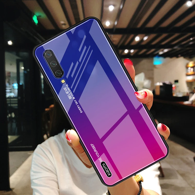 Чехол для Xiaomi Mi A3 чехол Lite бампер из закаленного стекла мягкий силиконовый ТПУ