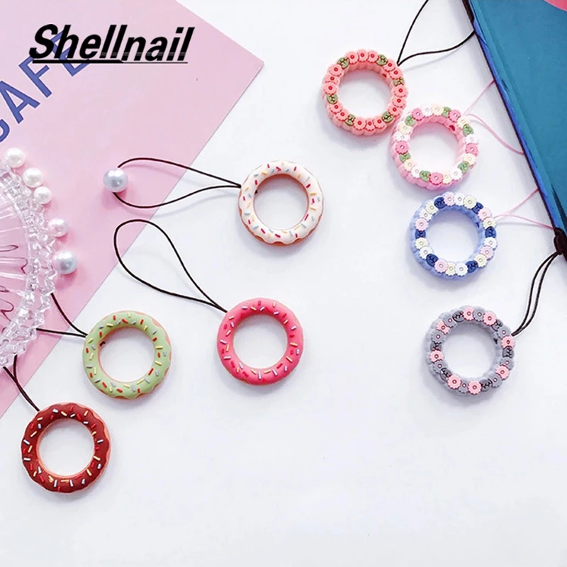 SHELLNAIL милое кольцо на палец для мобильного телефона ремешок силиконовый