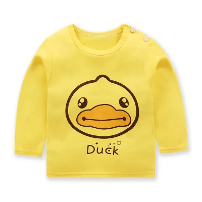 Цвет: желтый Топ с модными персонажами; Новинка; пижама с длинным рукавом Детская Пижама Минни для малышей, Хлопковая пижама, детская одежда для сна детские пижамы с Костюмы комплекты От 1 до 5 лет - Цвет: Цвет: желтый