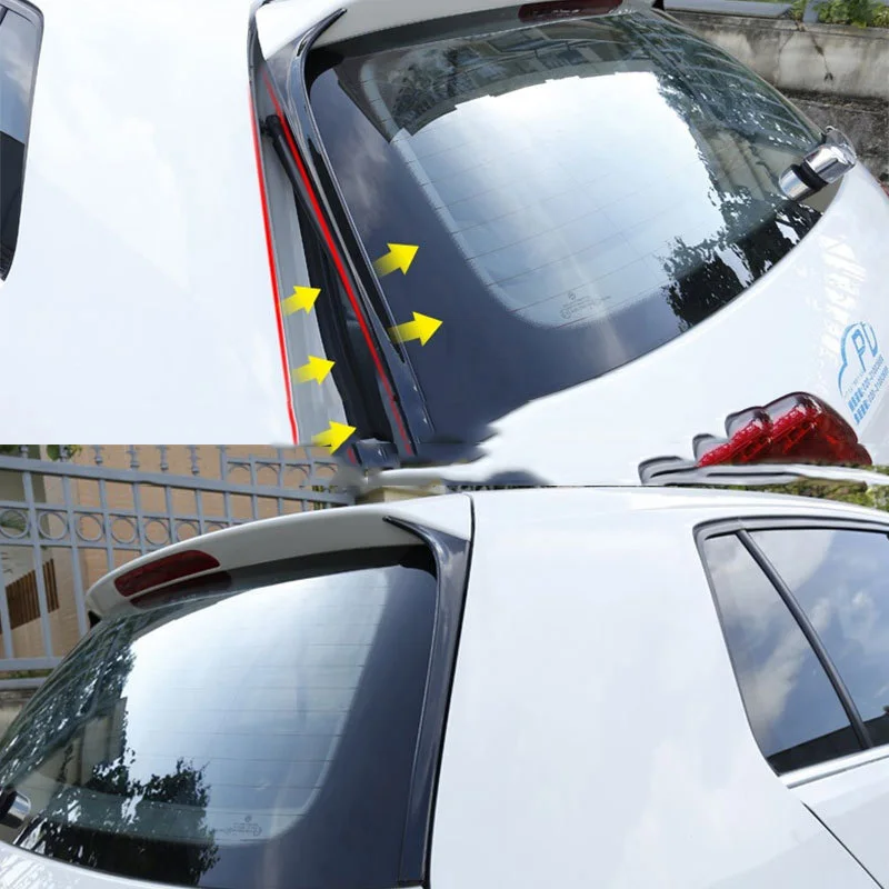 2 шт. автомобильный спойлер из углеродного волокна для заднего окна боковой крыло