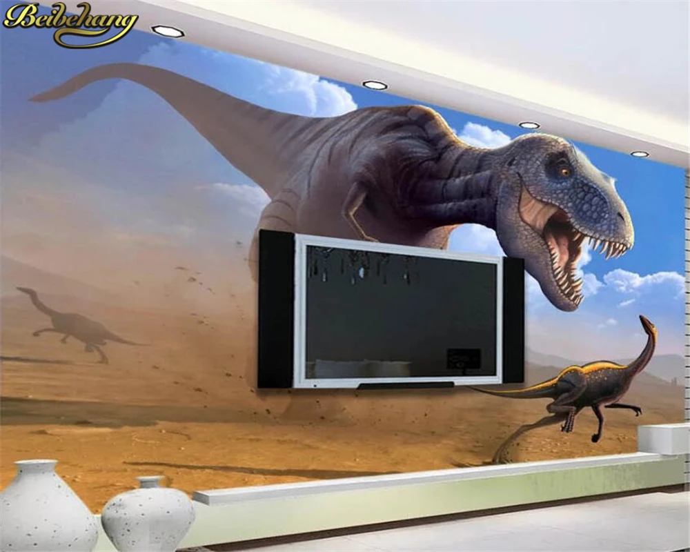 3D обои на заказ крутая в старину огромный динозавр ТВ фон настенная бумага 3d
