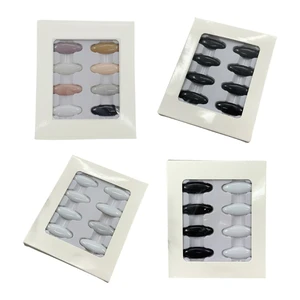 8 Pieces Classy Muslim Hijab Scarf Safety Clip Hijab Fashion Pins Snag Free Diamond Shape Muslim Silk Scarf Buckle
