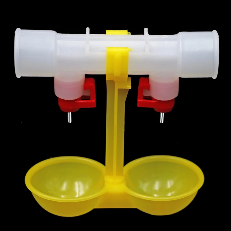 

12Pcs Chicken Duck Nipple Water Hanging Drinker Cups Automatic Bird Drinking Water Bowl Fountain Automatic Poultry feeding tools