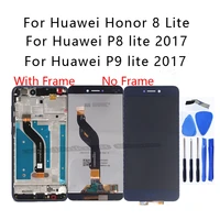 original for honor 8 lite pra tl10 pra lx1 lx3 lcd display touch screen digitizer repair kit for huawei p8 lite 2017 p9 lite 201