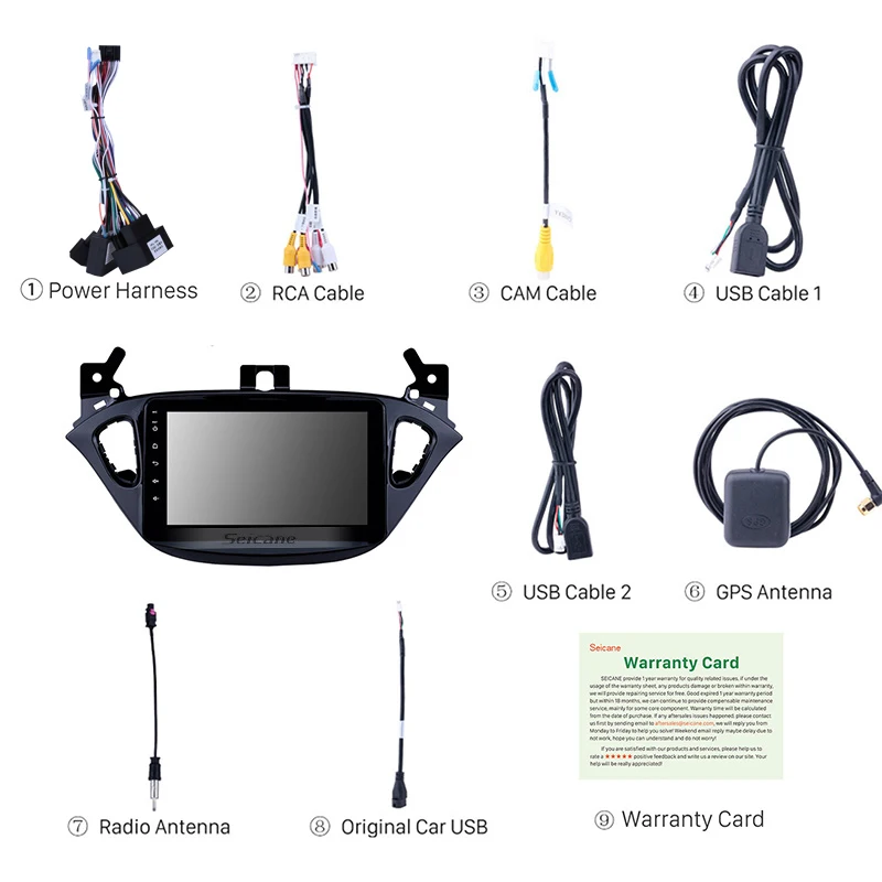 Seicane 8 &quot Android 1 RAM 2GB Автомобильный GPS плеер стерео для Opel Corsa 2015-2019/Opel Adam 2013-2016