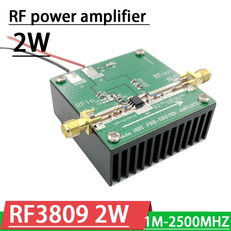 Радиоусилитель высокой частоты RF3809 1Mzh-25000MHZ 2W hing linearity F/2 4 Ghz wifi 433MHZ UHF HF VHF FM Ham Radio AMP |