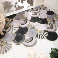 fashion design living room mat bath mat kitchen mat anti slip mat pvc silk loop mat carpet custom pattern home entrance doormat