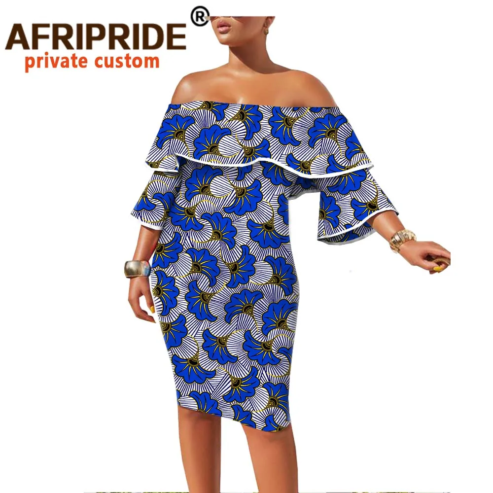 Женское платье с принтом в африканском стиле весеннее Платье До Колена